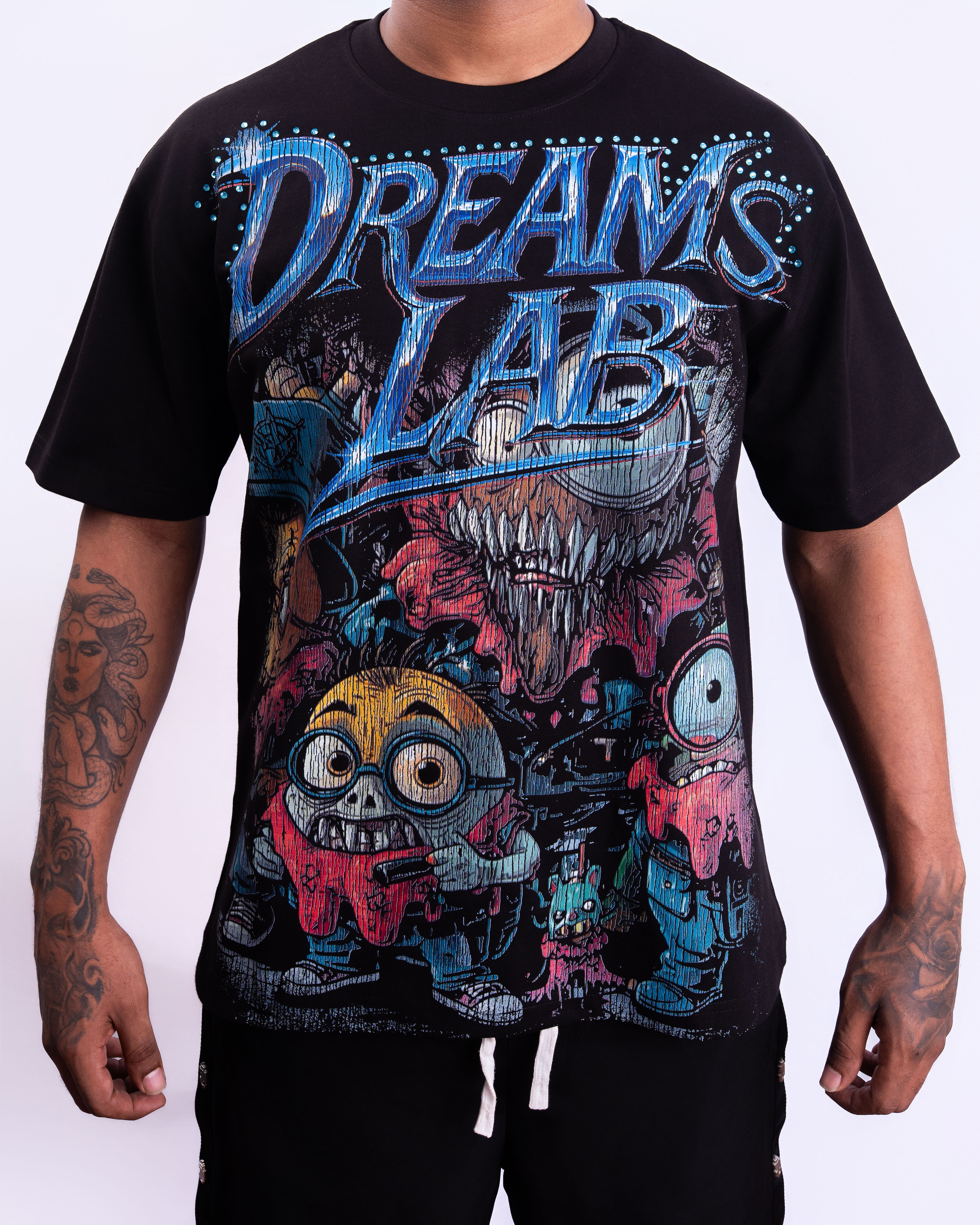 DLAB “Nightmare” Graphic Tee – Black